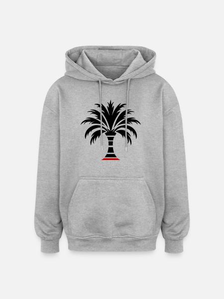 Palm Island - Oversized Unisex Hoodie - heather grey