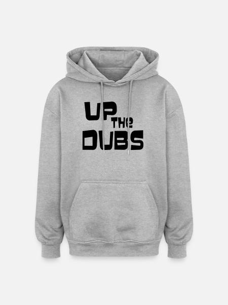 UP THE DUBS - Oversized Unisex Hoodie - heather grey