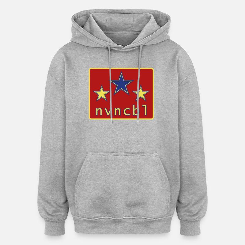 Invincible 03 - Sweat à capuche oversize unisexe - gris chiné