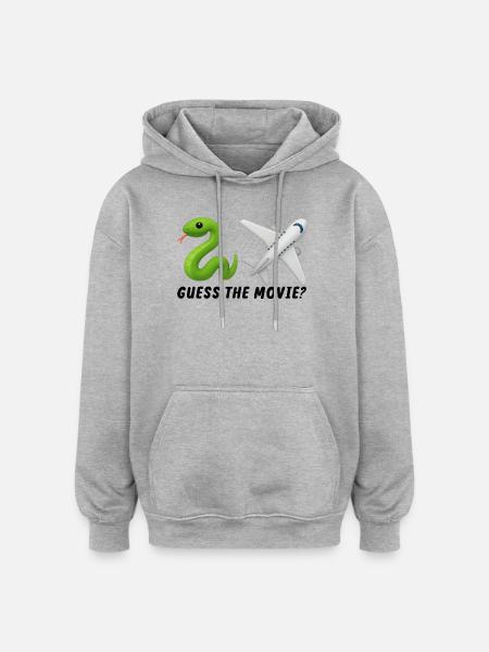 Toy Hose and Airplane Design - Oversized Unisex Hoodie - heather grey