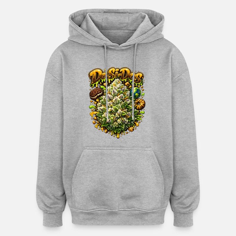 Do-Si-Dos Cookie Graffiti Print - Sweat à capuche oversize unisexe - gris chiné