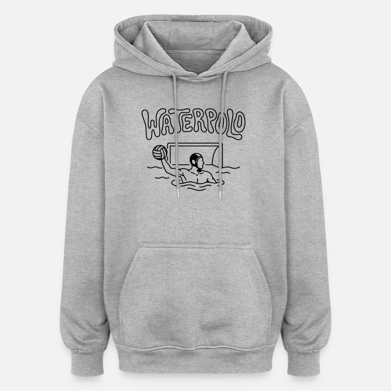 Wasserball - Oversized Unisex Hoodie - Grau meliert