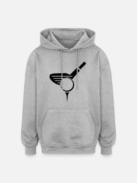 Golf - Golf Ball - Oversized Unisex Hoodie - heather grey