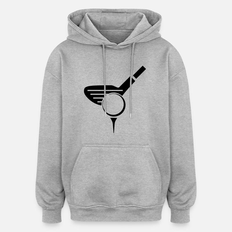 Ball Golf - Golf - Sweat à capuche oversize unisexe - gris chiné