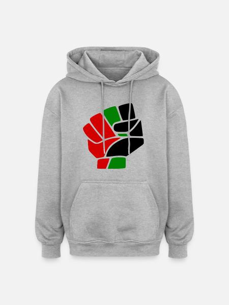 Palestine - Oversized Unisex Hoodie - heather grey
