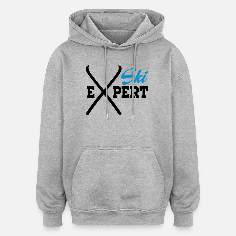 ski - Oversized Unisex Hoodie - heather grey