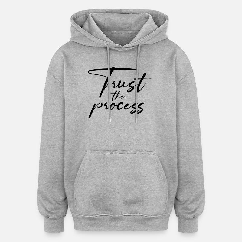 TTP - Oversized Unisex Hoodie - Grau meliert