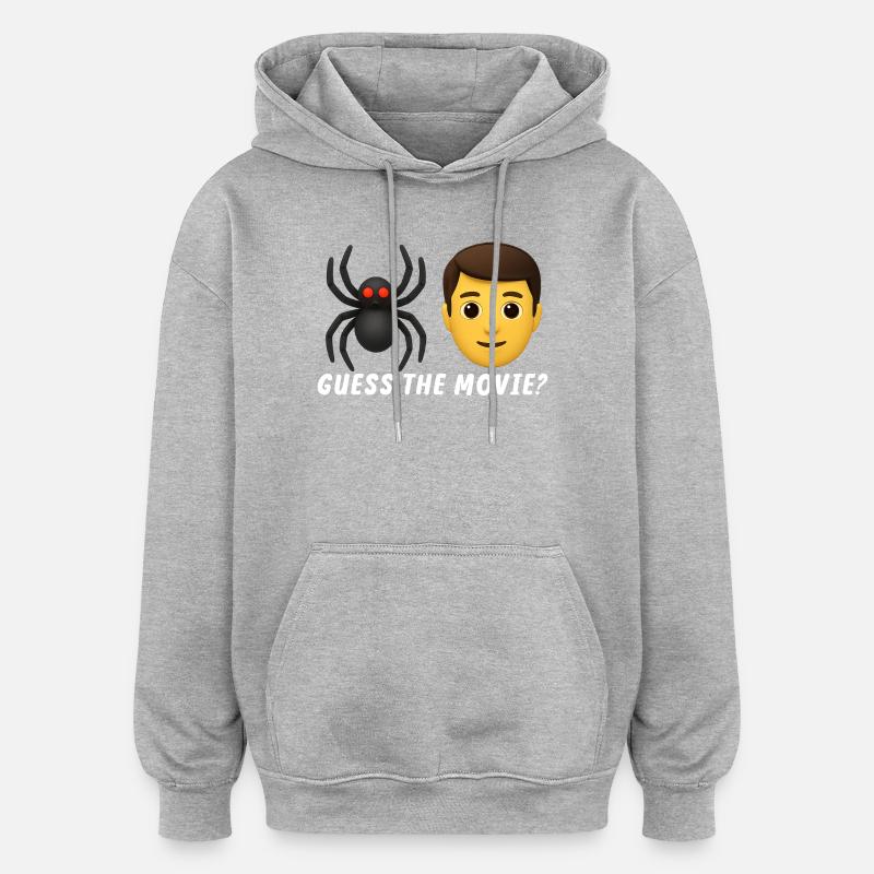 Spider and Human Design - Oversized Unisex Hoodie - heather grey