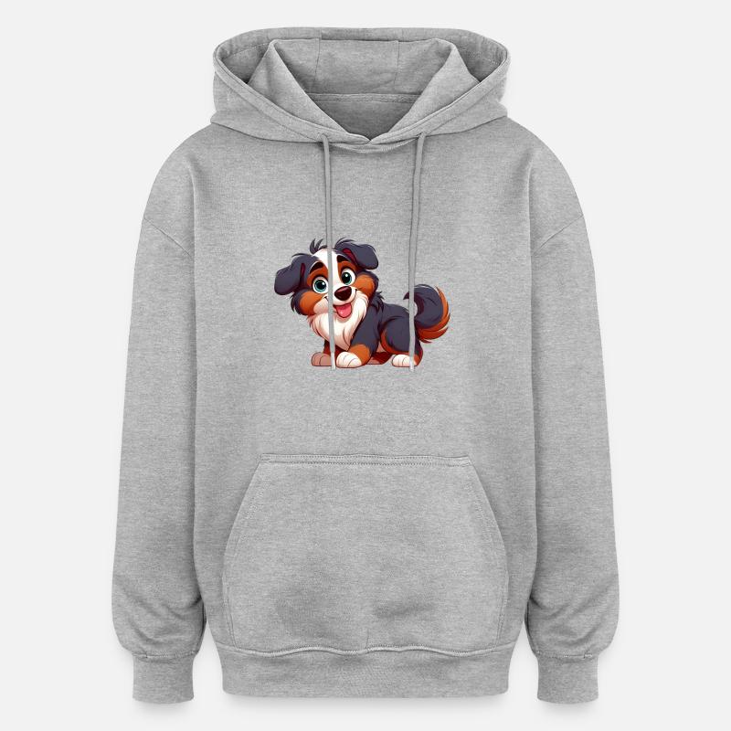 Berner Sennenhund 4 - Oversized Unisex Hoodie - Grau meliert