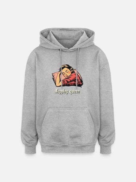 Napping queen - Oversized Unisex Hoodie - 