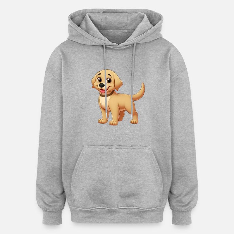 labrador - Oversized Unisex Hoodie - heather grey