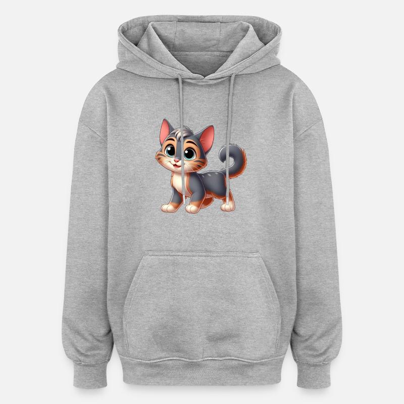 Kurzhaar 2 - Oversized Unisex Hoodie - Grau meliert
