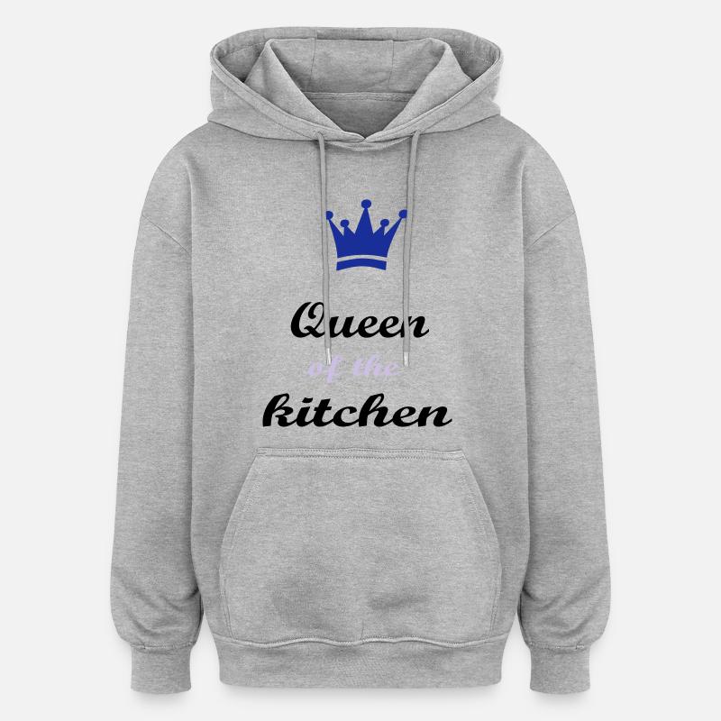 Kochen - Oversized Unisex Hoodie - Grau meliert