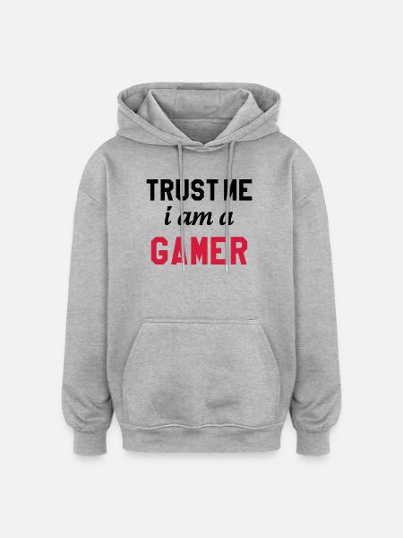 Gamer / Gaming - Oversized Unisex Hoodie - heather grey