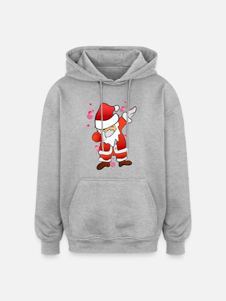 Dabbing Nicholas - Oversized Unisex Hoodie - heather grey