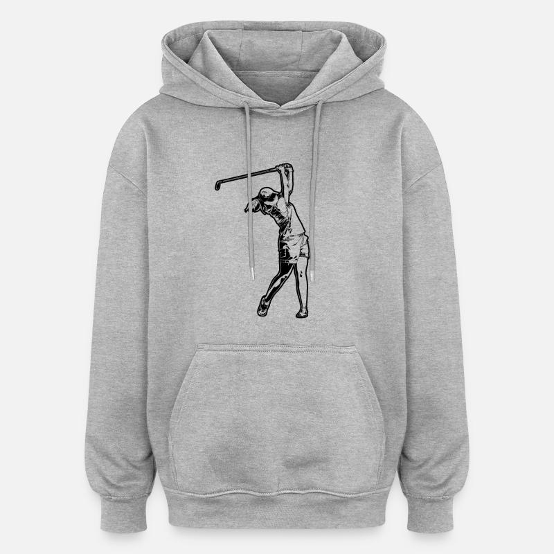 Golfeurs Filles - Sweat à capuche oversize unisexe - gris chiné