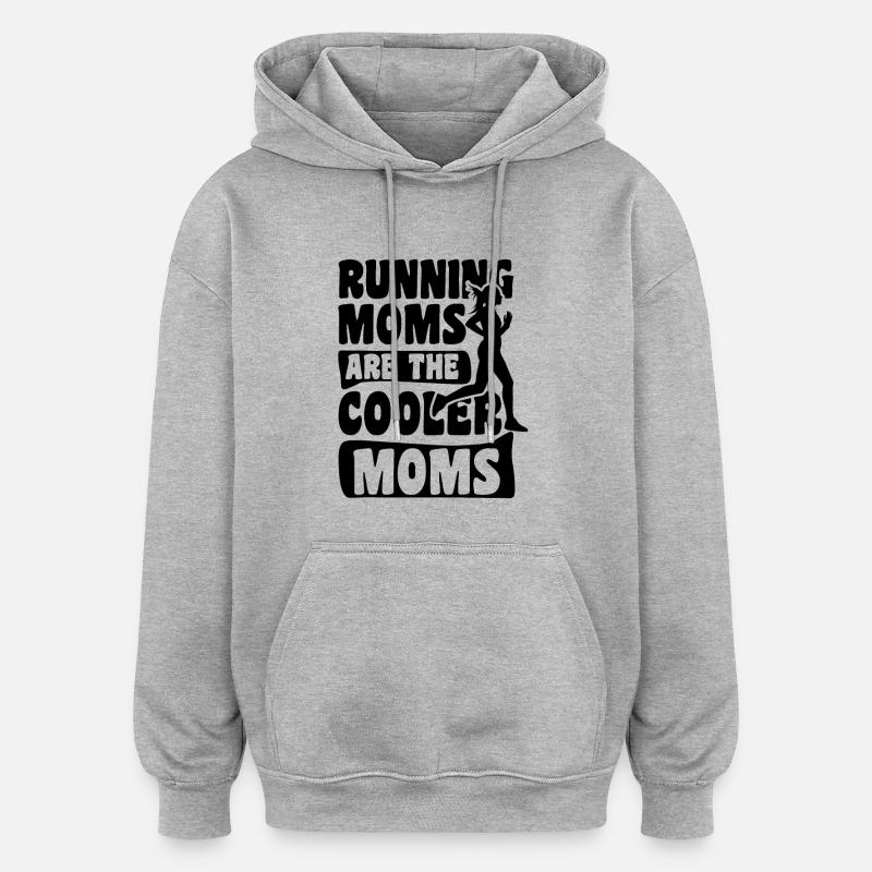 Écrou de course - Sweat à capuche oversize unisexe - gris chiné