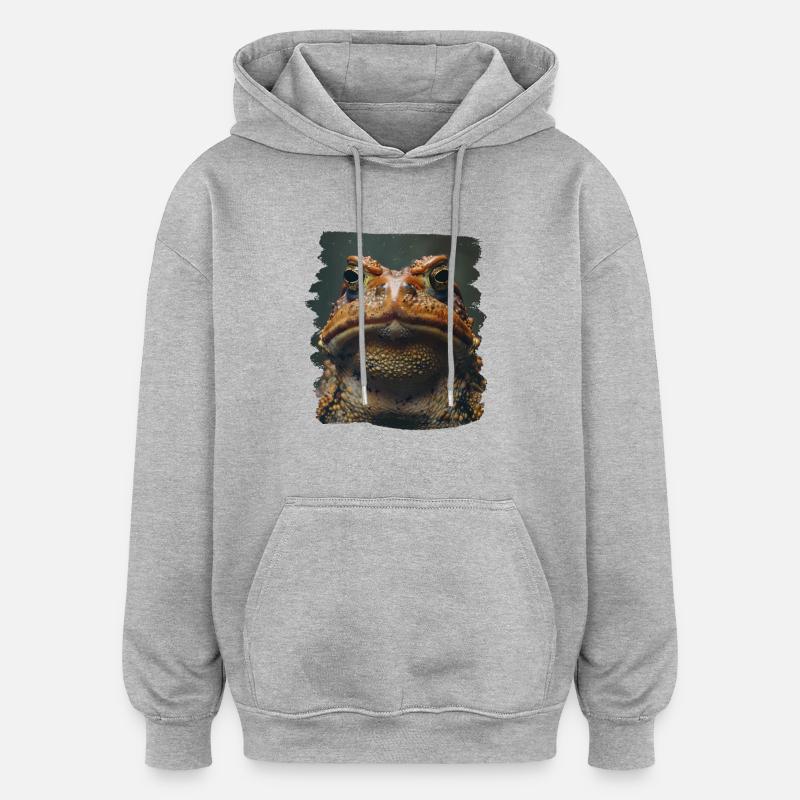Toad Toads Toad - Oversized Unisex Hoodie - heather grey