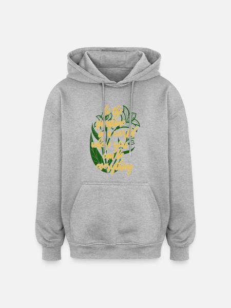 Blumen - Frühling - Be the sunshine - Spruch - Oversized Unisex Hoodie - heather grey