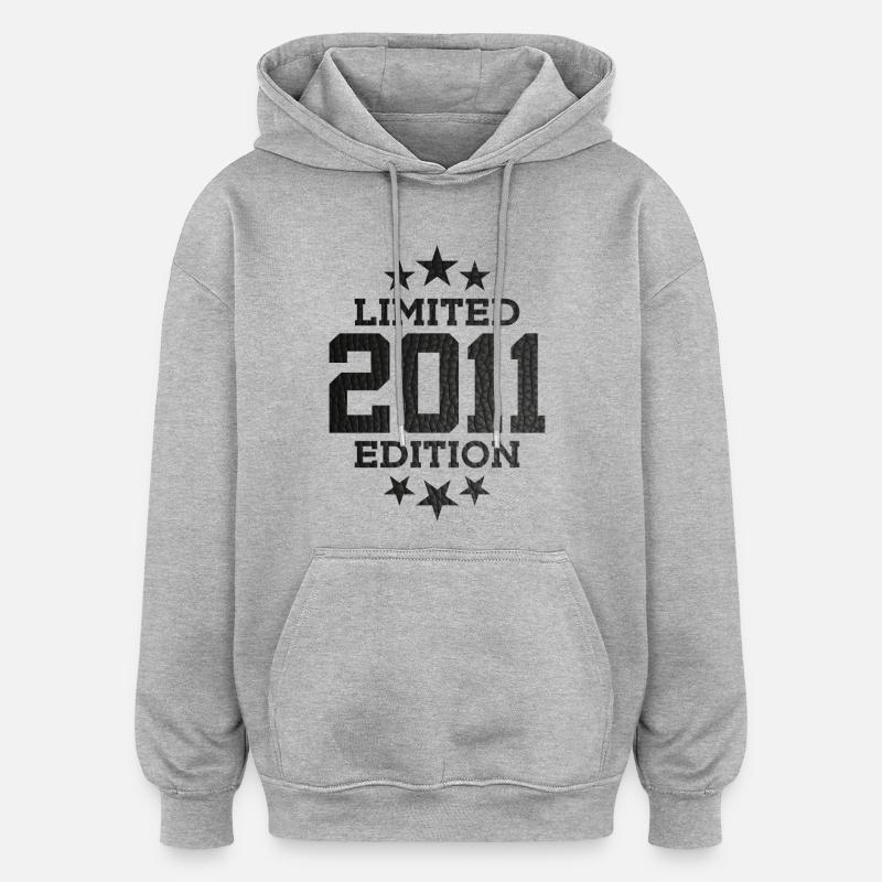 ÉDITION LIMITÉE 2011 15E ANNIVERSAIRE - Sweat à capuche oversize unisexe - gris chiné