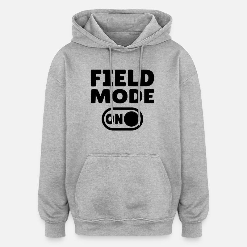 Mode terrain ACTIVÉ – Athlétisme - Sweat à capuche oversize unisexe - gris chiné