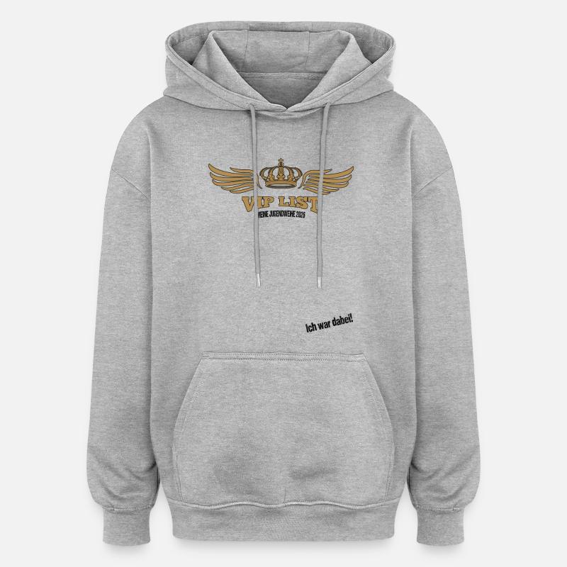 Jugendweihe - Jugendweihe 2026 - Sweat à capuche oversize unisexe - gris chiné