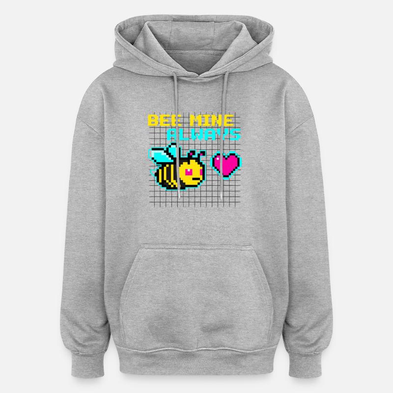 Bigruvan Biene Retro - Oversized luvtröja unisex - gråmelerad