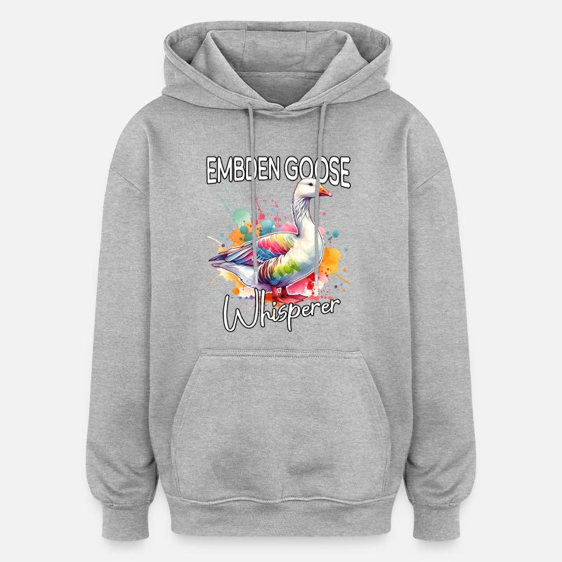 Emdengan's Whisperer - Oversized Unisex Hoodie - heather grey