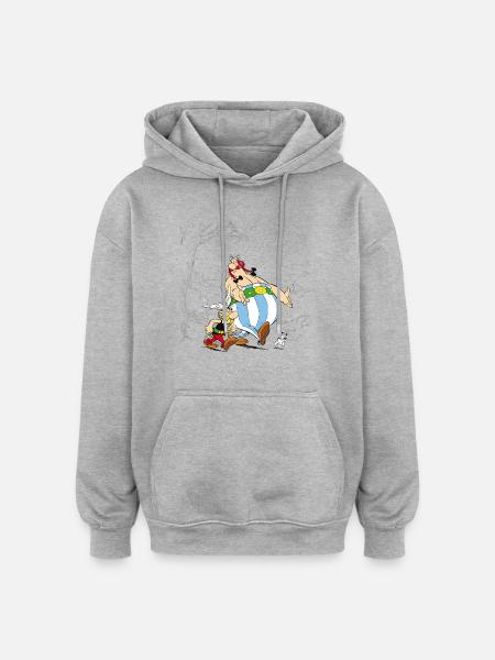 Asterix & Obelix Dogmatix Taking A Walk - Oversized Unisex Hoodie - 