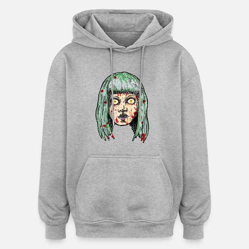 Mit Mord davonzukommen - Oversized Unisex Hoodie - Grau meliert