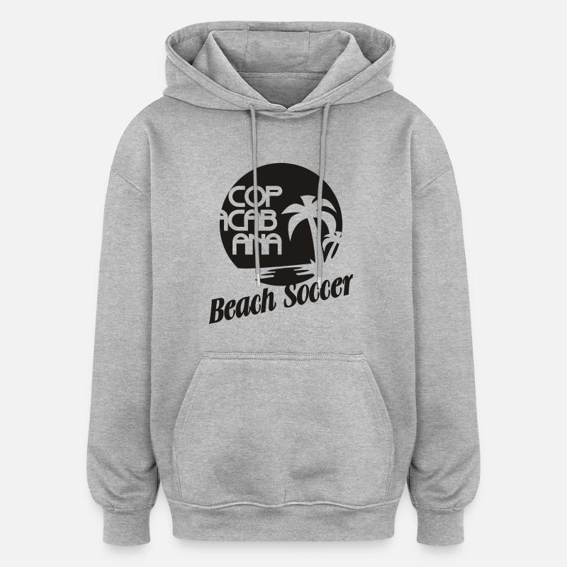 Copacabana - Sweat à capuche oversize unisexe - gris chiné