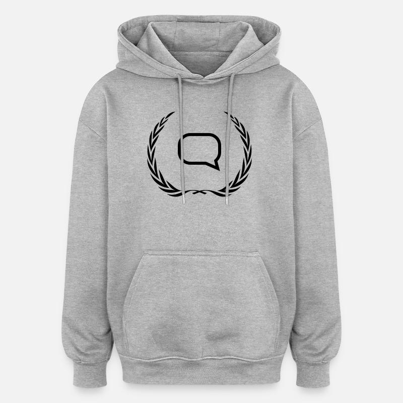 Couronne de bulles - Sweat à capuche oversize unisexe - gris chiné