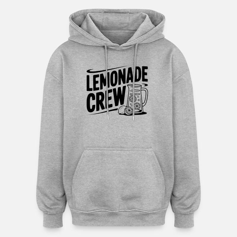 Équipage Lemonade - Sweat à capuche oversize unisexe - gris chiné