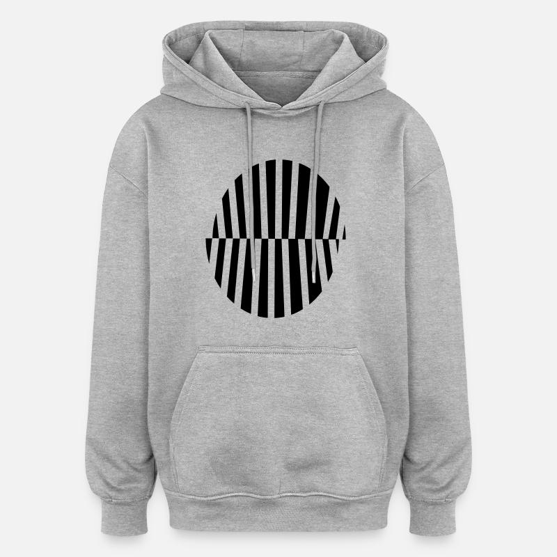 cercle - Sweat à capuche oversize unisexe - gris chiné