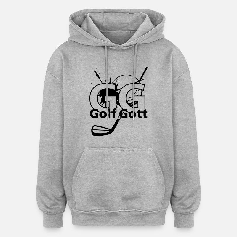 GolfGott - Oversized Unisex Hoodie - Grau meliert