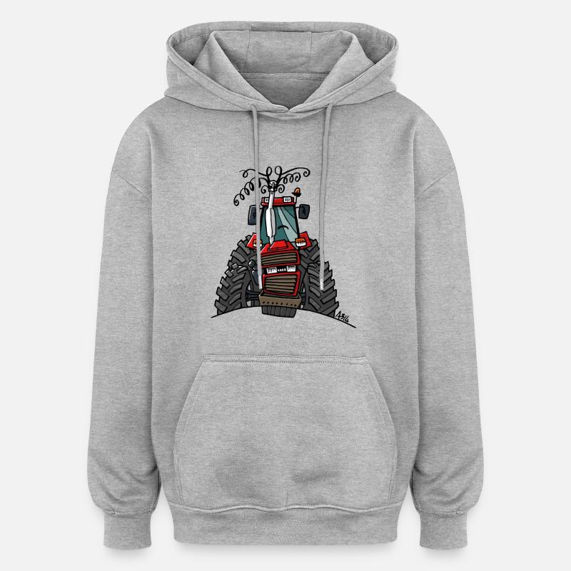 0504 Case 856XL - Oversized Unisex Hoodie - heather grey