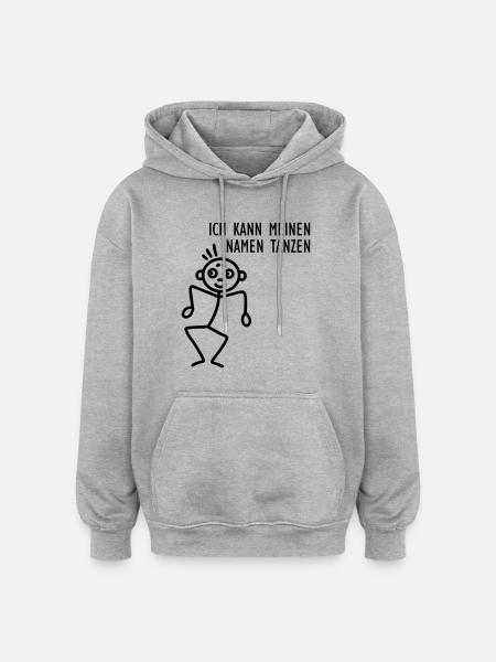 Namen tanzen - Oversized Unisex Hoodie - Grau meliert