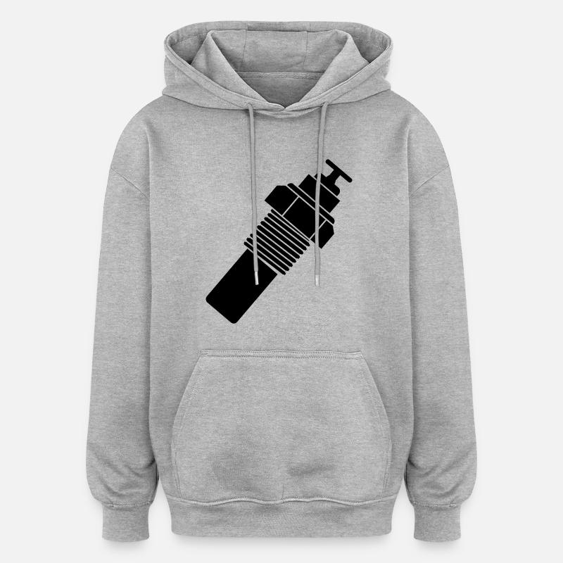 Flüssigkeit temperatursensor - Oversized Unisex Hoodie - Grau meliert