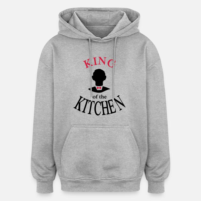 Cadeaux de Noël pour hommes - Sweat à capuche oversize unisexe - gris chiné