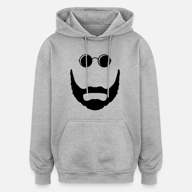 Lunettes de soleil Bart - Sweat à capuche oversize unisexe - gris chiné