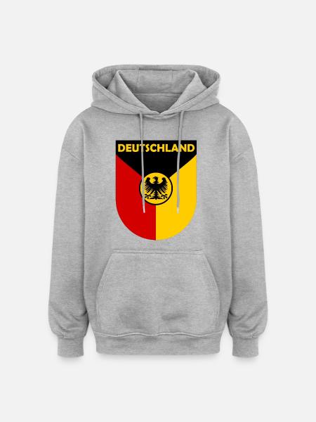 The German Federal Eagle - Oversized Unisex Hoodie - heather grey