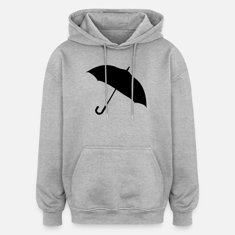 Ombrello classico Silhouette - Felpa con cappuccio unisex oversize - grigio melange