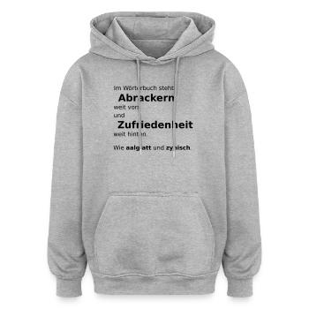 Dictionary - Oversized Unisex Hoodie - heather grey - Front - Noah (186cm)