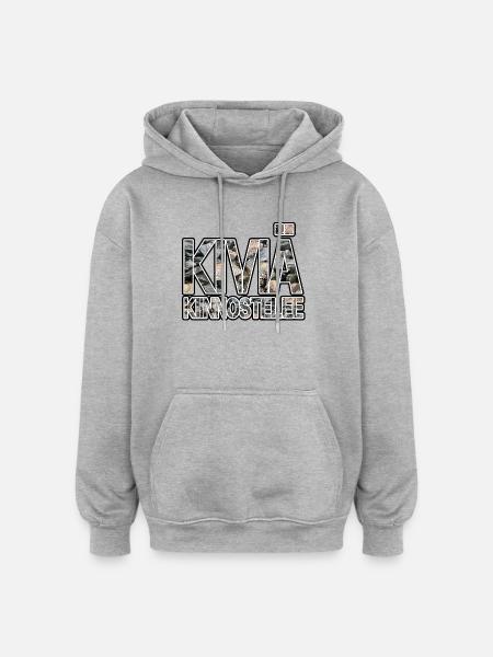 The stones are interested in - Oversized Unisex Hoodie - heather grey