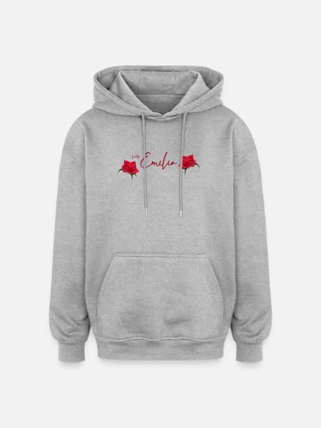 Emilia Birthday Emilia - Oversized Unisex Hoodie - heather grey