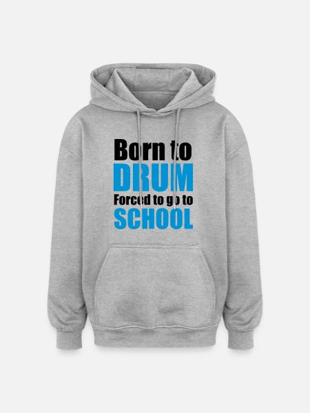 drums - Oversized Unisex Hoodie - heather grey