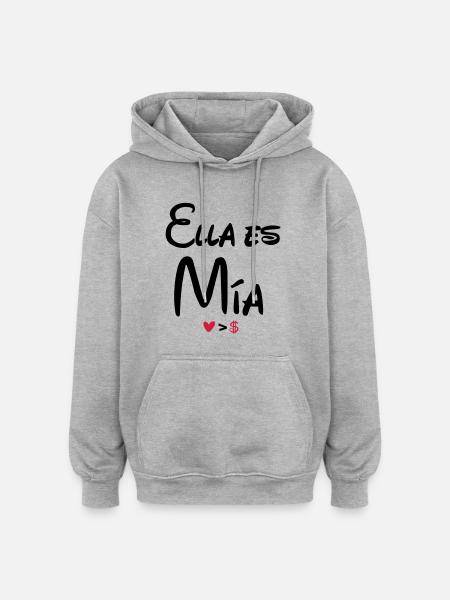 ella_es_mia - Oversized Unisex Hoodie - heather grey