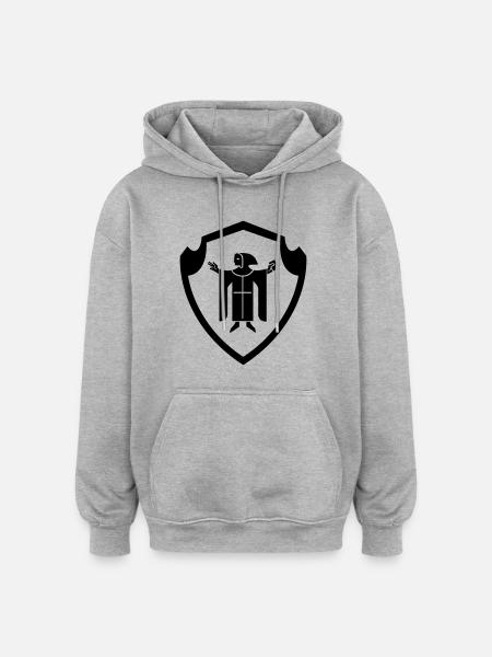 Muenchen Insignia - Bavaria - Bayern - Oversized Unisex Hoodie - heather grey