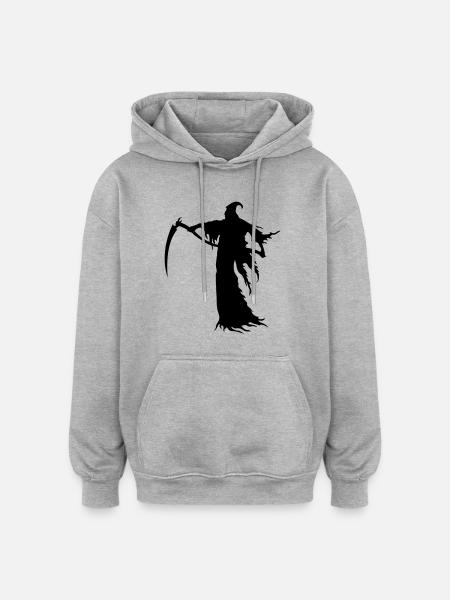 Death - Oversized Unisex Hoodie - heather grey