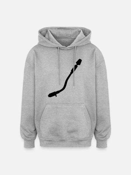 Turntable - Oversized Unisex Hoodie - heather grey